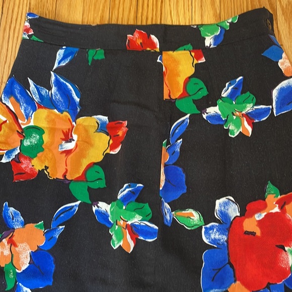 Vintage Beechers Brook High-Waisted Floral Skirt, sz 8 - Picture 2 of 13